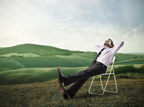 relaxando no trabalho
